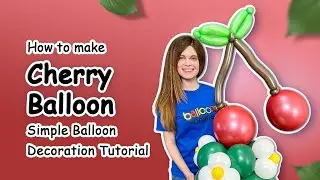 How to make Cherry Balloon 🍒 | Simple Balloon Decoration Tutorial