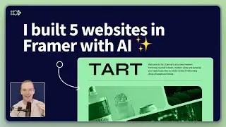 How to build websites in Framer using AI ✨