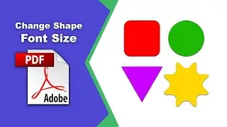 How to change a shape font size in a pdf file (comment) using Adobe Acrobat Pro DC