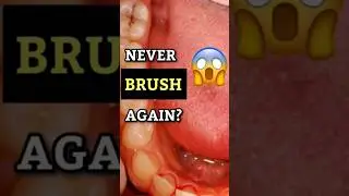 WHAT IF YOU NEVER BRUSH AGAIN 👀?? 