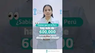 ¿Sabías qué en el Perú hay más de 600,000 personas con alguna discapacidad visual? 👀