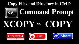 How To Copy The Files and Folders using COMMAND PROMPT DOS By Easy Method|Cmc It Program