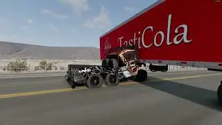 CAR VS Coca-Cola Trailer BeamNG Drive