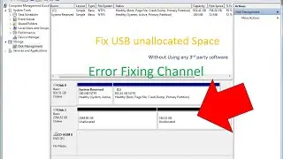 Fix USB unallocated error | 100% fixed | Error Fixing channel