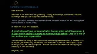 PLC Programming 4  Paying It Forward