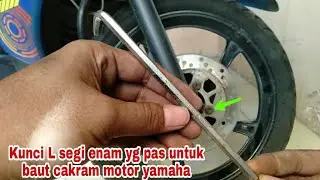 Ukuran kunci L segi enam yg pas/cocok untuk membuka baut cakram spda motor yamaha matic/manual