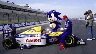 Official sonic mascot costume ( Sega special F1 world championship event)