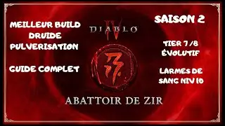 DIABLO 4 - Guide Complet du Meilleur Build Druide Pulvérisation pour Abattoir de Zir