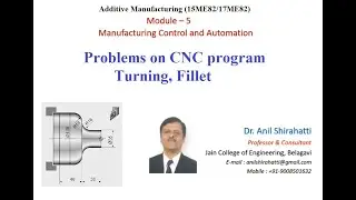 Turning and Fillet : CNC Program