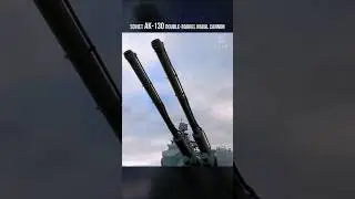 Soviet AK-130 Double-Barrel Naval Cannon