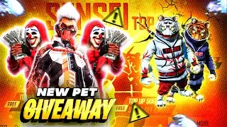 NINJA TIGER PET 😱 Ability & BIGGEST GIVEAWAY💎 | New Topup EVENT Free fire