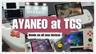 Hands-on review of all the latest AYANEO handhelds at Tokyo Game Show (TGS) 2023 and meeting the CEO