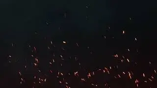 Footage fire sparks 2  (Футаж огненные искры 2).