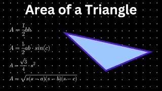 How to find the Area of ANY Triangle