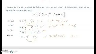 yr 12 Ex11D Multiplying matrices part 1