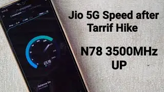 Jio 5G speed after tarrif hike on 3500Mhz (n78) at dense population