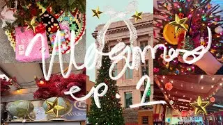 VLOGMAS ep 1: decorating for xmas, antiquing, + my family visited town! ⭐