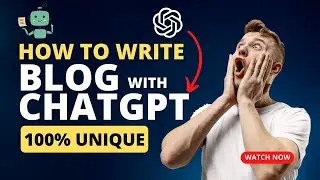 How to write unique article with ChatGPT | 100% Unique Article Free | SEO Article Using ChatGPT AI