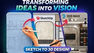 From rough sketch to realistic 3D Max view | Idas Design | #chennaidesigner