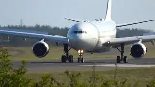 QATAR AMIRI A330 ARRIVAL & DEPARTURE | NEWCASTLE AIRPORT PLANESPOTTING 4K