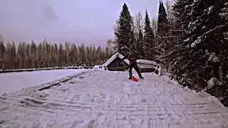По лесным январским крышам. Снег снежочек. Часть 1.