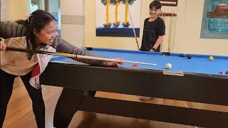 Playing Billiards: Learn to play Billiards  + house tour
