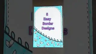 Border designs|Easy design borders for project work #shorts #shortvideo #trending #viralvideo #video