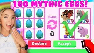 I Traded 100 *NEW* MYTHIC EGGS in Adopt Me!