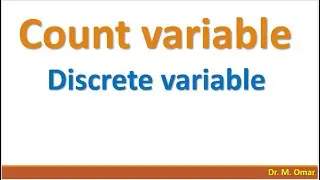 Count data discrete variable