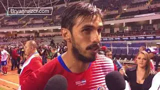 Bryan Ruiz expresó la alegría tras lograr la clasificación a Rusia
