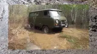 #200. УАЗ буханка с блокировками в болоте [АВТО 4x4]