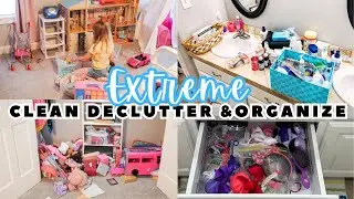 *NEW* EXTREME CLEAN DECLUTTER AND ORGANIZE | CLEAN WITH ME | BATHROOM ORGANIZATION | Ana Wiggins