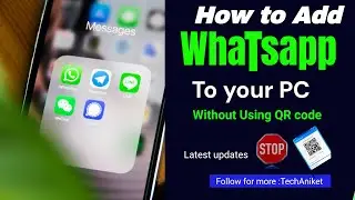 How to connect Whatsapp to your PC without using QR || Latest feature update
