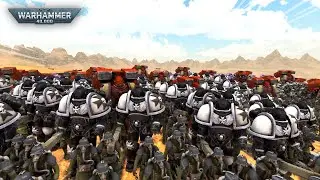 SPACE MARINES v's TYRANID SWARM! | UEBS 2 Warhammer 40K