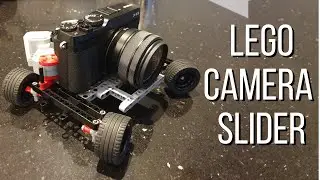 Lego Camera Slider/Dolly for Curved Shots too! Easy 15 minute build using Lego Technic!