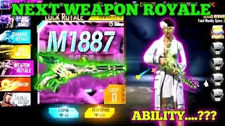 GARENA FREE FIRE M1887 UPCOMING WEAPON ROYALE || NEXT WEAPON ROYALE ||NEXT WEAPON ROYALE FREE FIRE