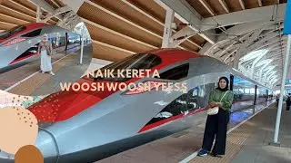 Naik kereta cepat WOOSH Bandung Jakarta
