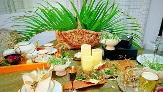 TABLESCAPE | TABLE SETTING | DECORATE WITH ME | DINNING ROOM DECOR IDEAS| AFFORDABLE GLAM DECOR