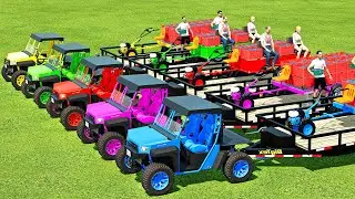 HARVEST, LOAD & TRANSPORT GRAPES WITH MANUAL MINI HARVESTERS - Farming Simulator 22