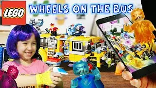 WHEELS ON THE ghost BUS NURSERY RHYME - LEGO ghost BUS PRETEND PLAY for toddlers - LUCAS WORLD