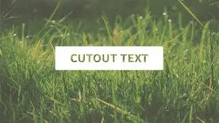 Cutout Text Effect | HTML & CSS