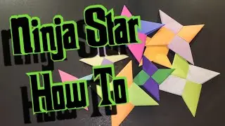 How To Make An Easy Ninja Star Shuriken Paper Origami Fun