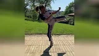 Francesca Ceci Drill Lateral Moving & 2 Kicks Attack Fighter Training Online Academy Free tutorials