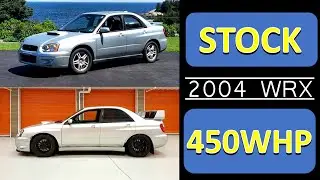 5 Speed Killer 2004 WRX - Stock vs 450whp Acceleration Comparison