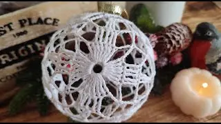 Новогодний ШАР крючком  / Christmas BALL crochet