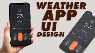 How to Design a Weather App UI #photoshop