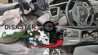 Filthy Interior Deep Cleaning | Interior Car Detailing ASMR Transformation