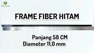 FRAME FIBER HITAM 11,0 MM X 58 CM