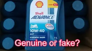 shell advance ax7 motorcycle oil. genuine or peke nga ba?