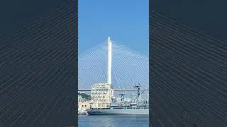 Владивосток. Золотой мост. Корабли #владивосток #море #корабли #мост
